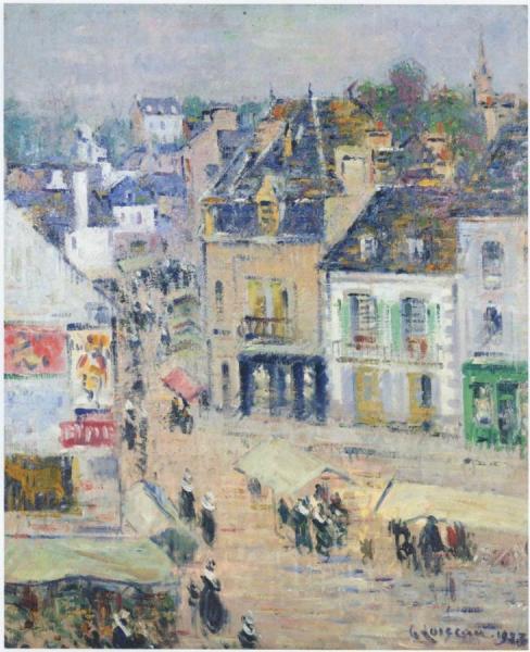 Pont Aven - Gray Weather by Gustave Loiseau