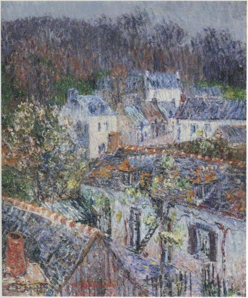 Pont Aven - Rain by Gustave Loiseau