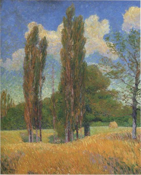 Poplars by Gustave Loiseau