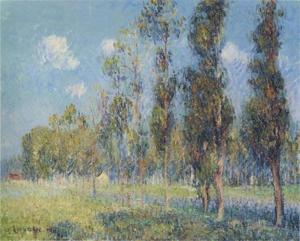 Poplars At Vaudreuil by Gustave Loiseau