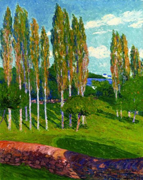 Poplars In Spring by Gustave Loiseau