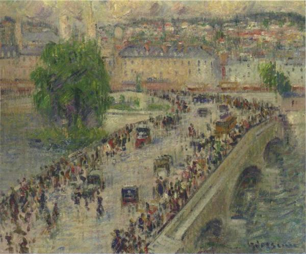 Port Corneille At Rouen by Gustave Loiseau
