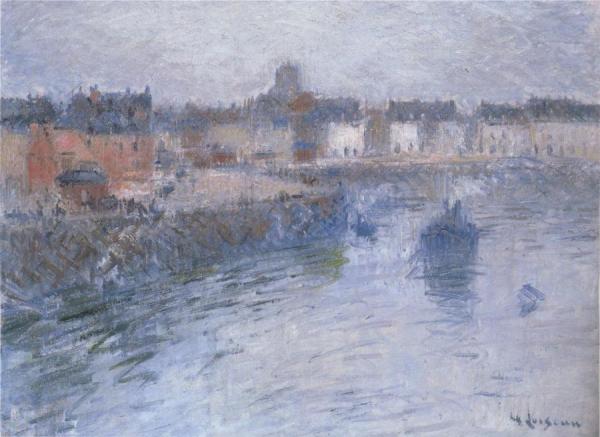 Port Of Dieppe by Gustave Loiseau