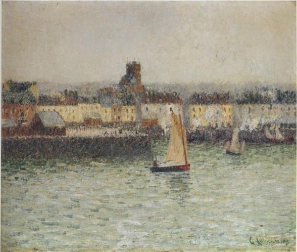 Port Of Dieppe by Gustave Loiseau