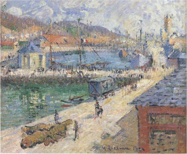 Port Of Fecamp by Gustave Loiseau