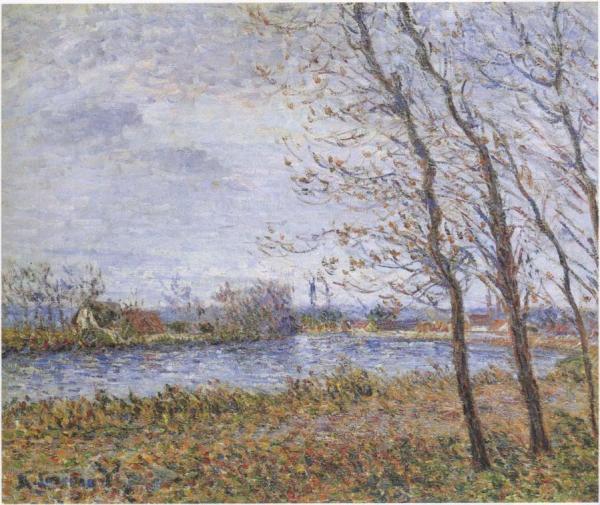 Port Pinche At The Turn Of The Seine by Gustave Loiseau