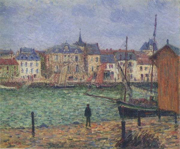 Port Pornic by Gustave Loiseau