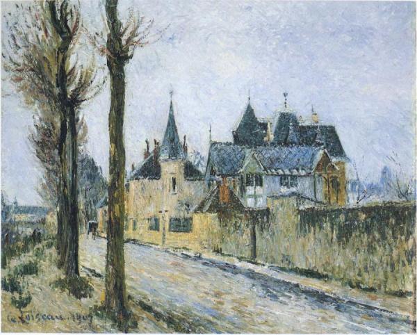 Pothius Quai In Pontoise by Gustave Loiseau