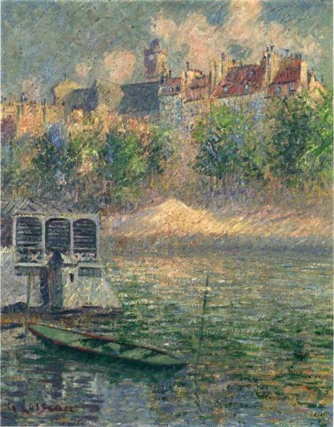 Quay Of The Hotel Deville In Paris by Gustave Loiseau