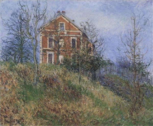 Red House Near Port Marly by Gustave Loiseau