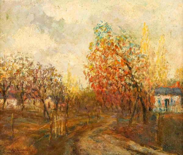 Road Through A Village by Gustave Loiseau