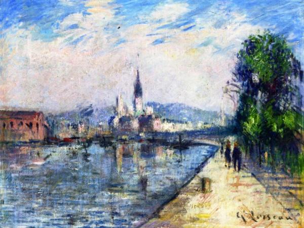 Rouen, Banks Of The Seine by Gustave Loiseau