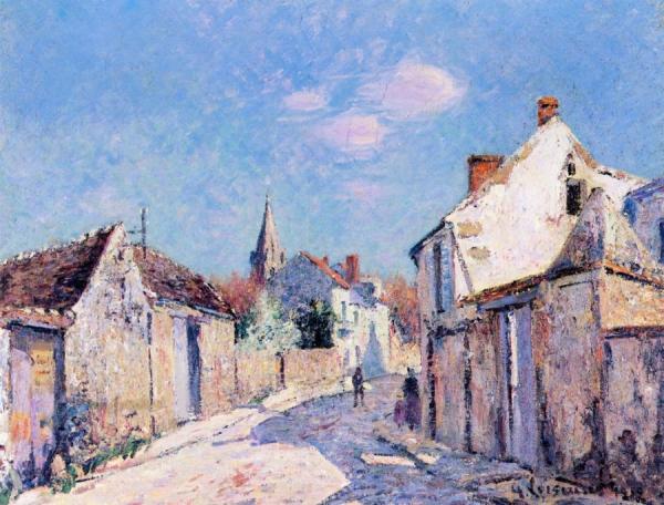 Rue De Paris In Ennery by Gustave Loiseau