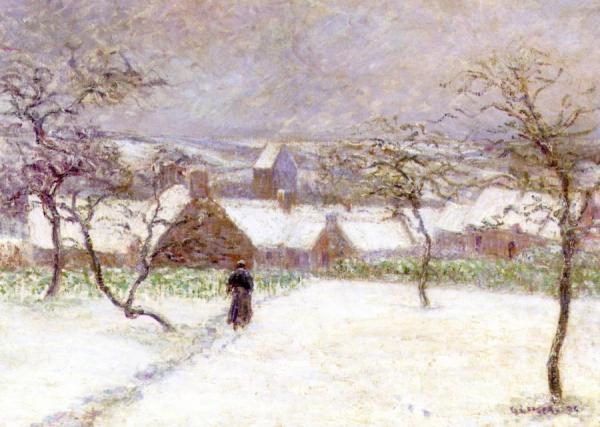 Snow At Mortain by Gustave Loiseau