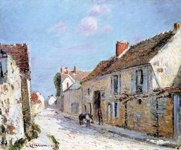 Street In Ennery, Seine Et Oise by Gustave Loiseau