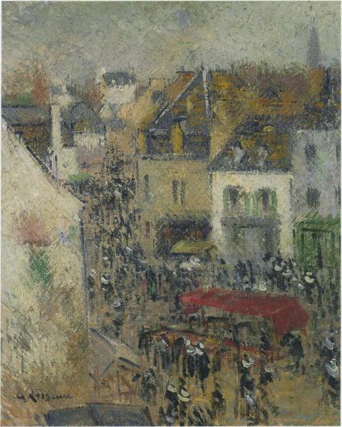 Street In Pont Aven by Gustave Loiseau