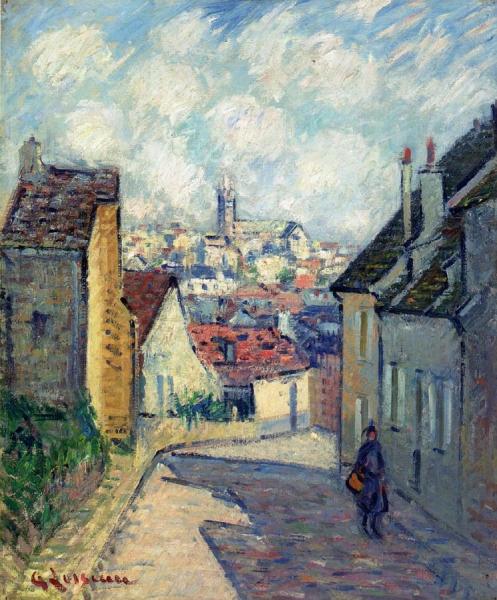 Street In Pontoise by Gustave Loiseau