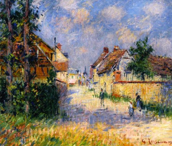 Street In Saint-cyr-du-vaudreuil by Gustave Loiseau