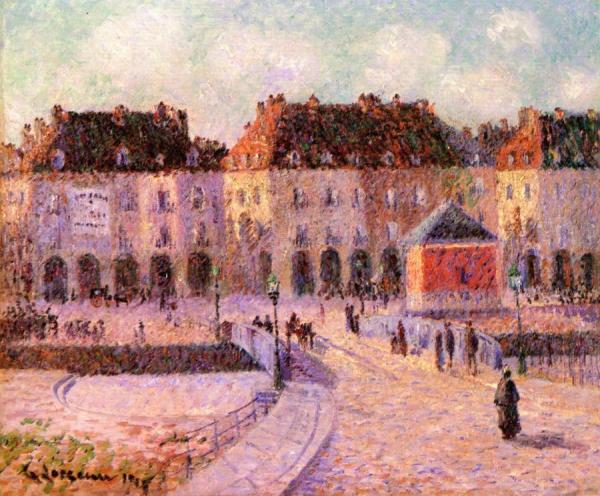 Street In The City by Gustave Loiseau