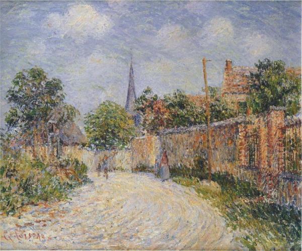 Street In The Village by Gustave Loiseau