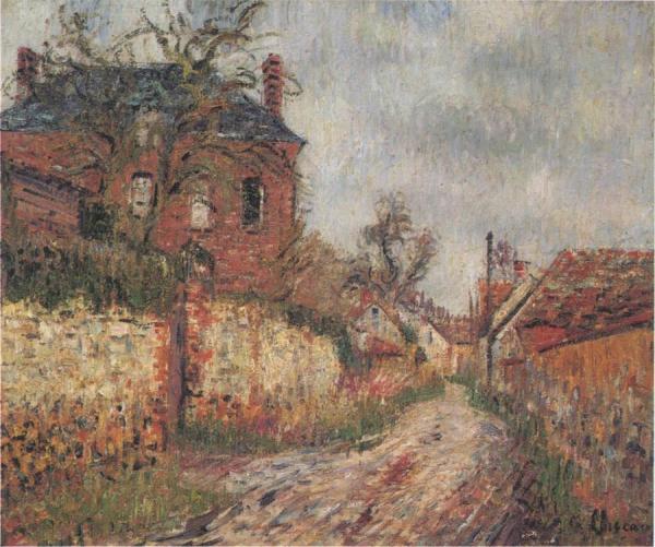 Street In The Village by Gustave Loiseau