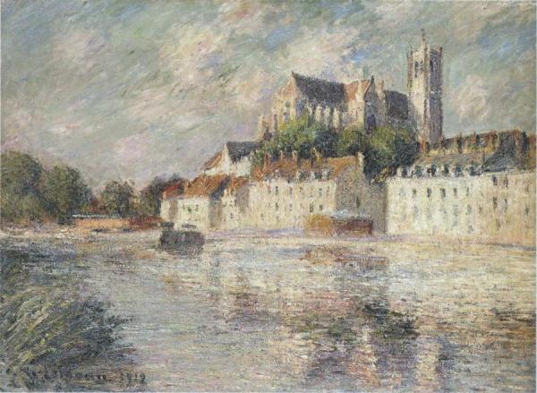 The Auxerre Cathedral by Gustave Loiseau