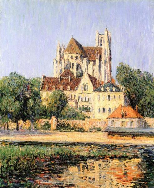 The Auxerre Cathedral by Gustave Loiseau