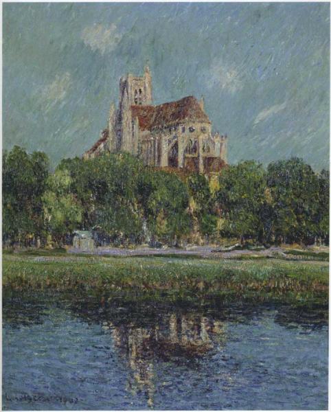 The Auxerre Cathedral by Gustave Loiseau