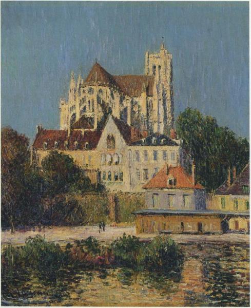 The Auxerre Cathedral by Gustave Loiseau