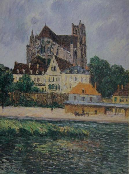 The Auxerre Cathedral by Gustave Loiseau