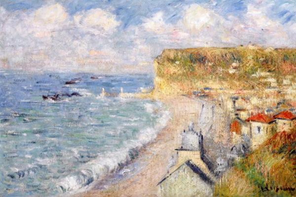 The Beach At Fecamp by Gustave Loiseau