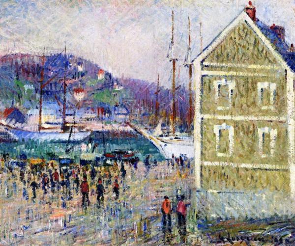 The Berrigny Harbor, Fécamp by Gustave Loiseau