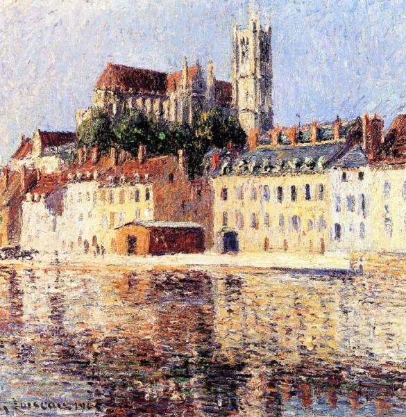 The Cathedral At Auxerre by Gustave Loiseau