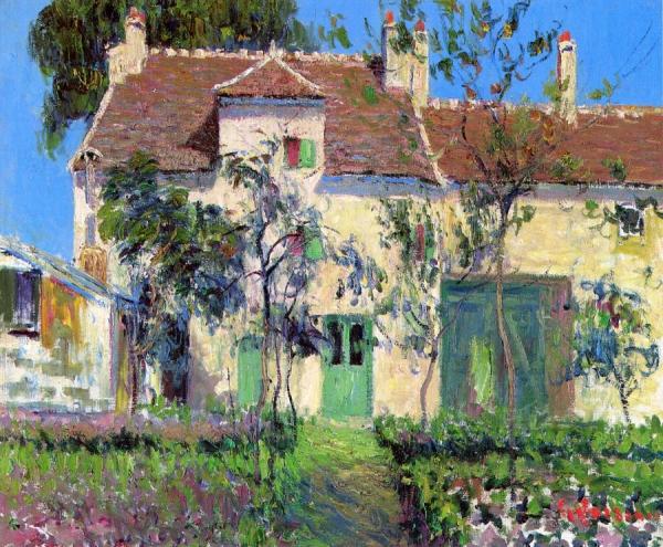 The Garden Behind The House by Gustave Loiseau