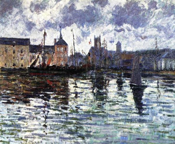 The Harbor At Dieppe by Gustave Loiseau