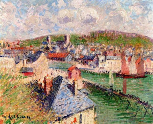 The Outer Port At Fécamp by Gustave Loiseau