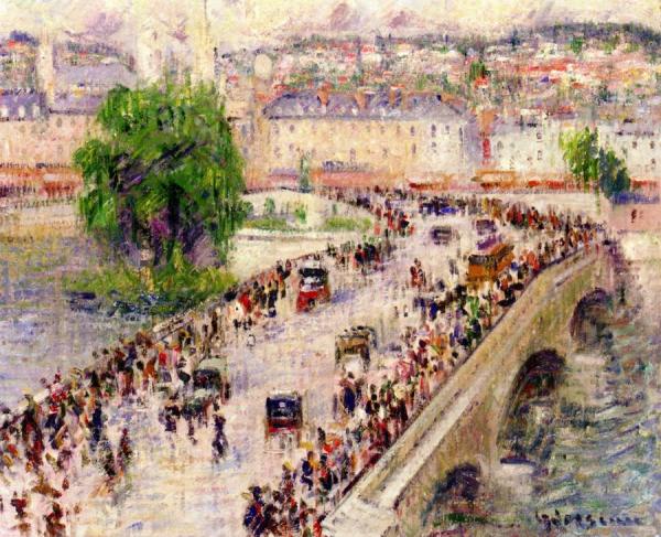 The Pont Corneille, Rouen by Gustave Loiseau