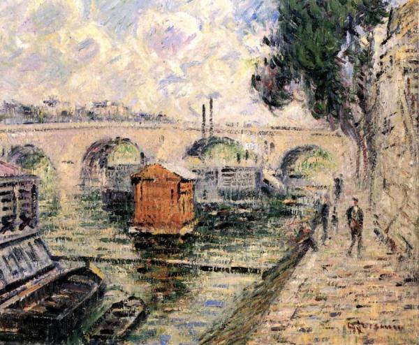 The Pont Marie, Paris by Gustave Loiseau