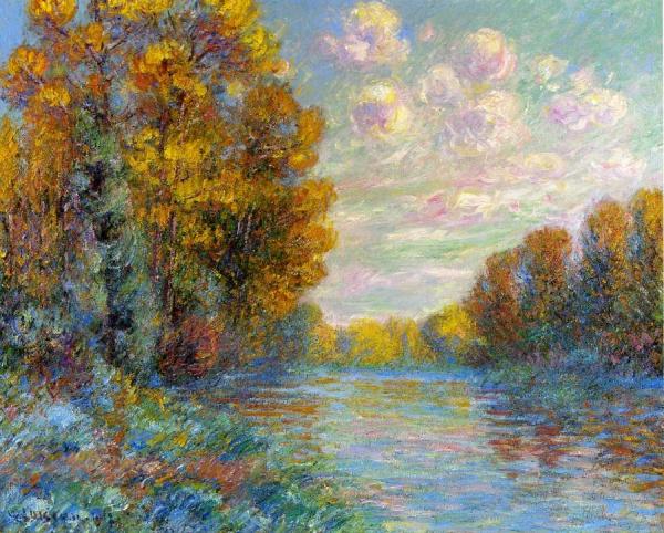 The River In Autumn by Gustave Loiseau