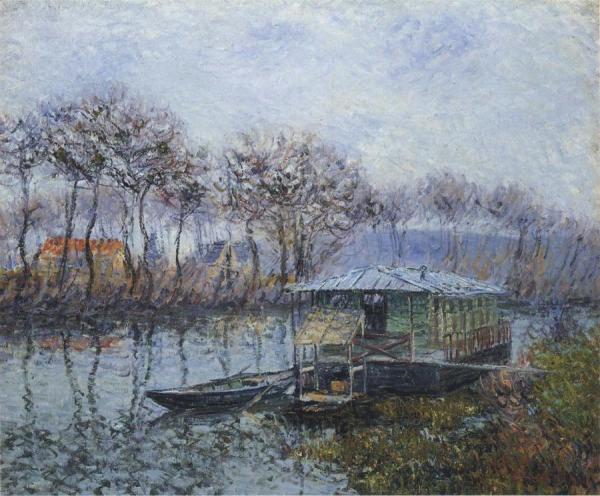 The Seine At Port Marly by Gustave Loiseau
