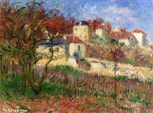 The Slopes Of The Hermitage, Pontoise by Gustave Loiseau
