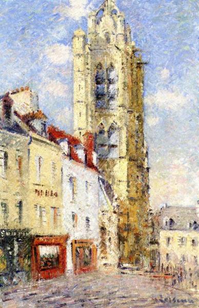 The Steeple Of Saint-maclou, Pontoise by Gustave Loiseau