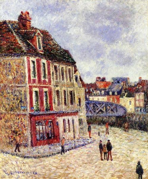 The Swing Bridge At Dieppe by Gustave Loiseau