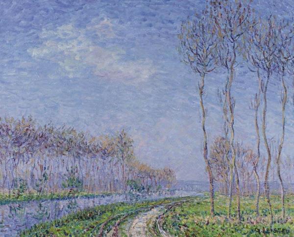 Trees By The River by Gustave Loiseau