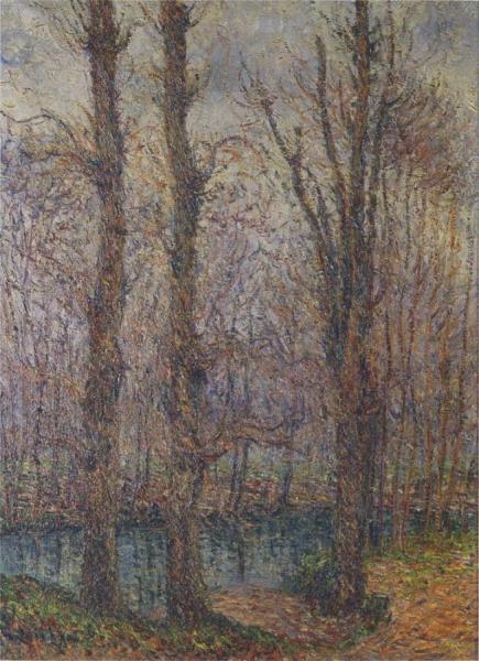 Trees By The River by Gustave Loiseau