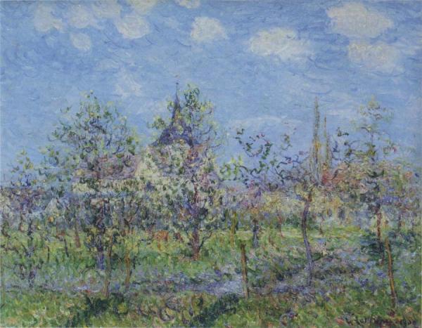 Trees In Bloom by Gustave Loiseau
