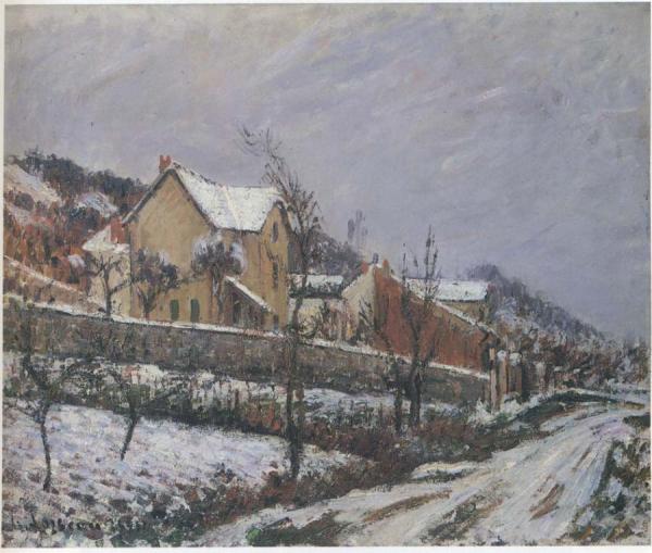 Village In Snow by Gustave Loiseau