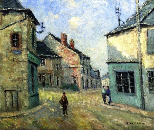 Village Street by Gustave Loiseau