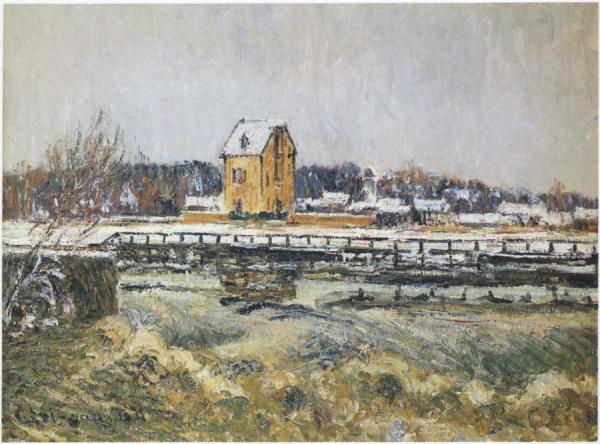 Waterfall At Saint Martin - Pontoise by Gustave Loiseau