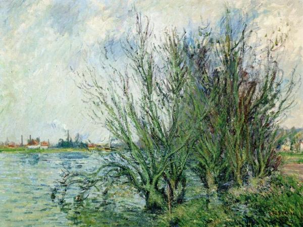 Willows, Banks Of The Oise by Gustave Loiseau